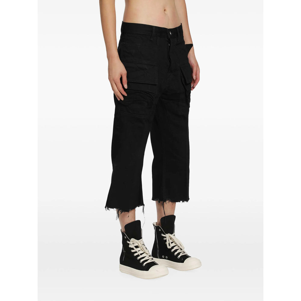 Rick Owens Black Denim - Cropped Jeans Men RICK OWENS