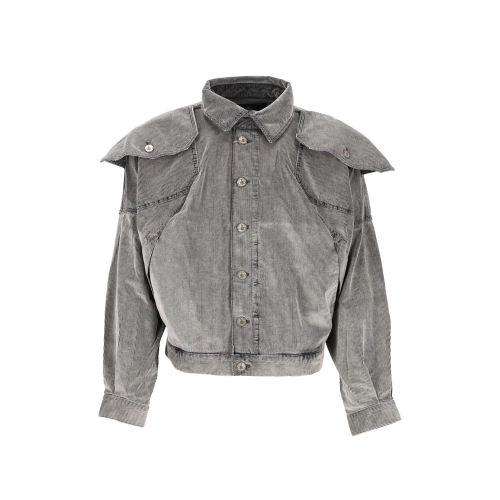 Vivienne Westwood Grey Jackets - Denim Jackets Men VIVIENNE WESTWOOD