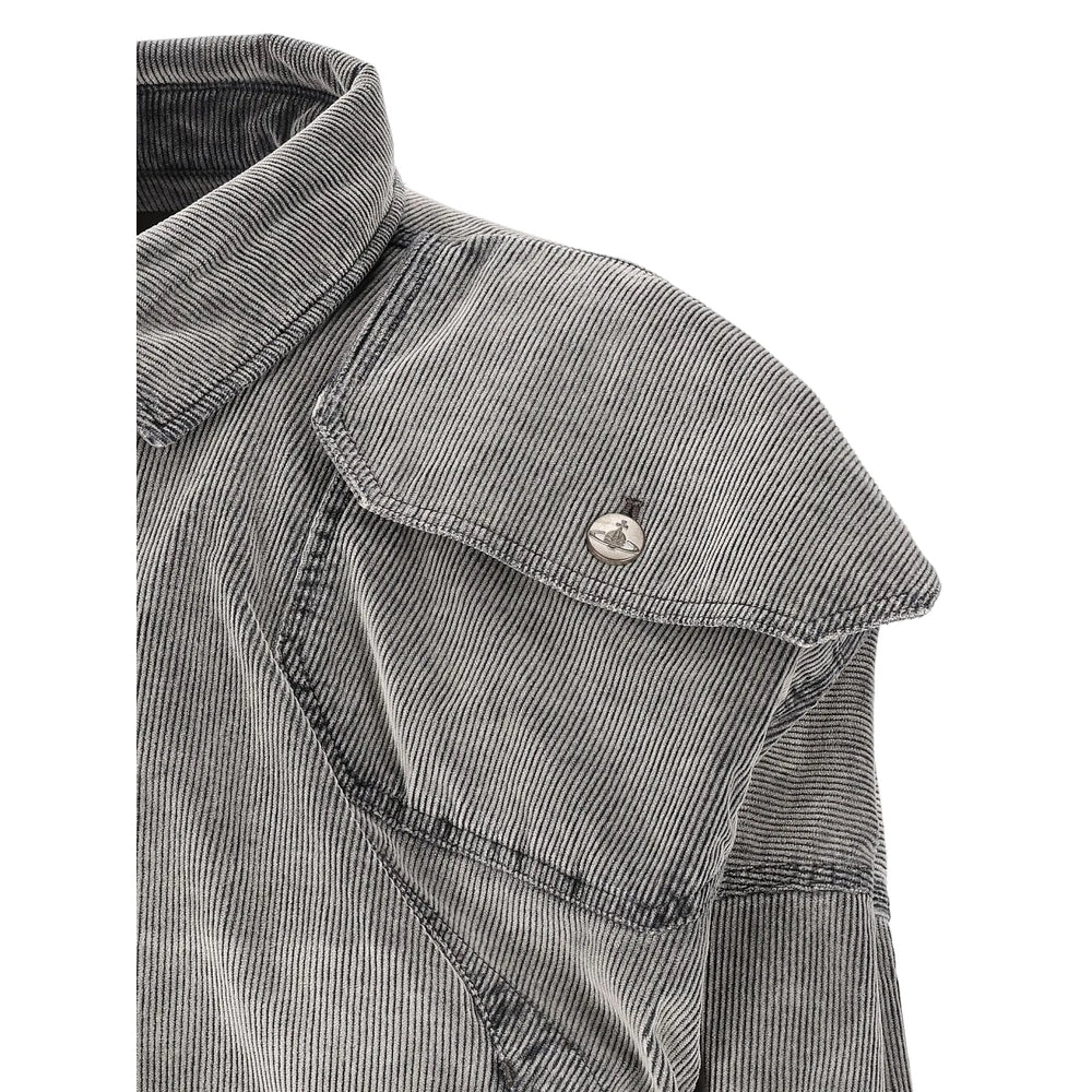 Vivienne Westwood Grey Jackets - Denim Jackets Men VIVIENNE WESTWOOD