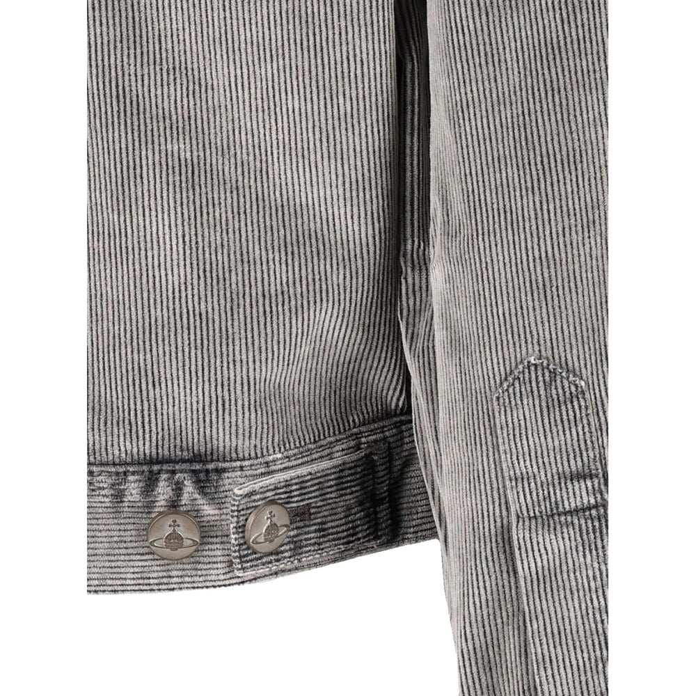 Vivienne Westwood Grey Jackets - Denim Jackets Men VIVIENNE WESTWOOD