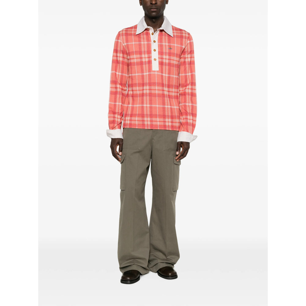Vivienne Westwood Red Polo Shirts Men VIVIENNE WESTWOOD