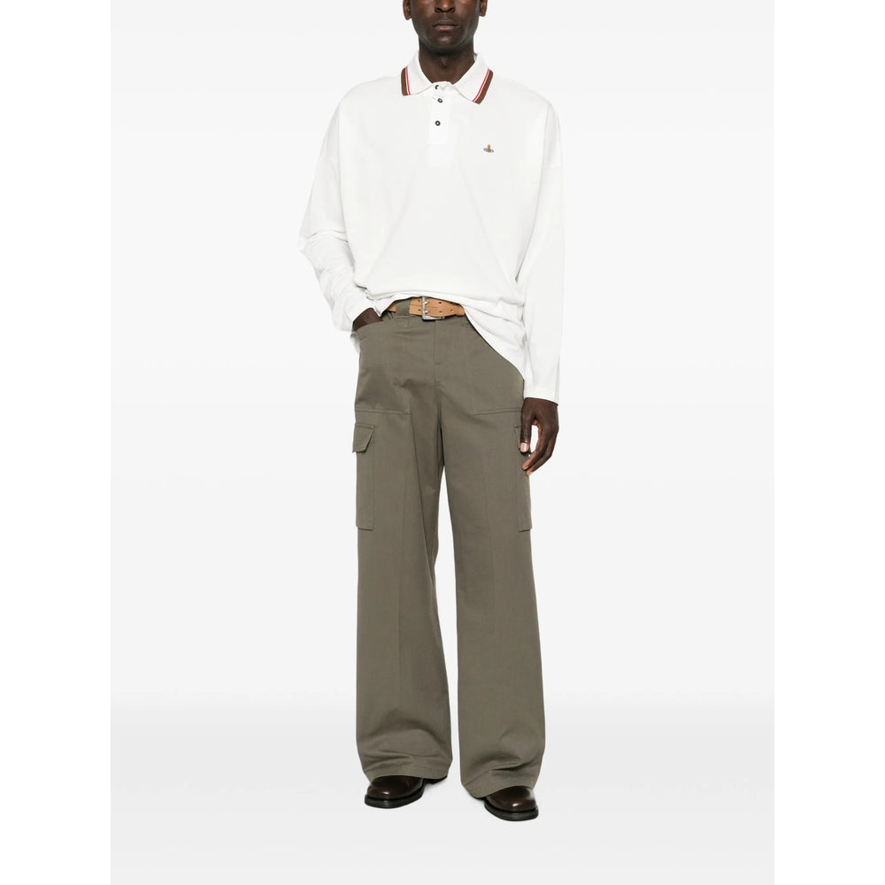 Vivienne Westwood White Polo Shirts Men VIVIENNE WESTWOOD
