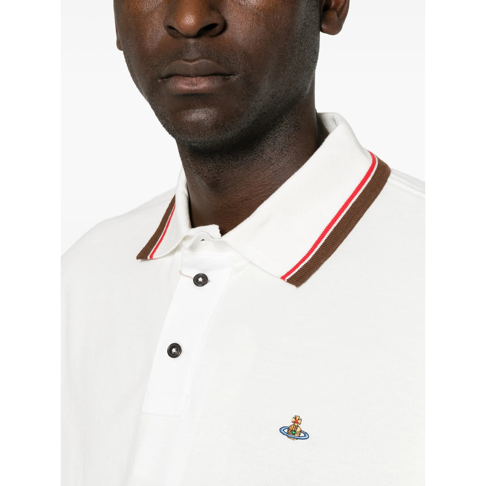 Vivienne Westwood White Polo Shirts Men VIVIENNE WESTWOOD