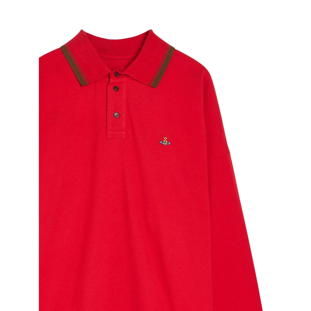 Vivienne Westwood Red Polo Shirts Men VIVIENNE WESTWOOD