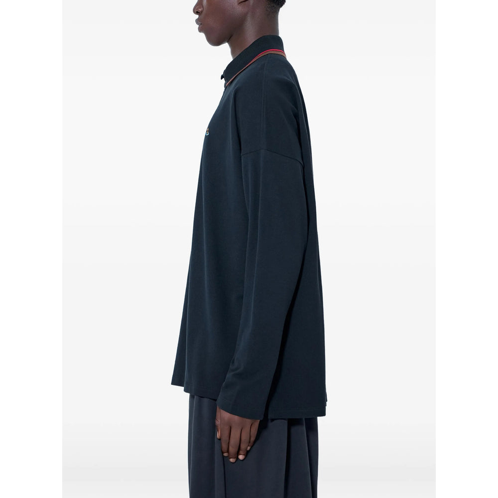 Vivienne Westwood Black Polo Shirts Men VIVIENNE WESTWOOD