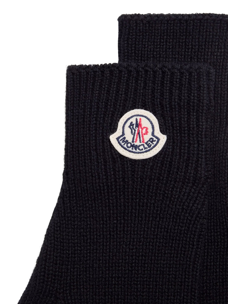 Moncler Men Logo-Detailed Wool Gloves MONCLER