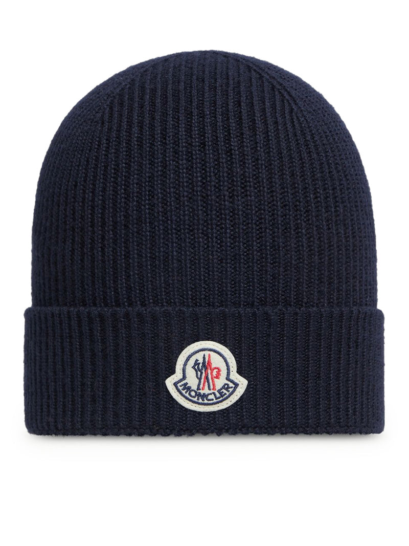Moncler Men Moncler Logo Wool Hat MONCLER
