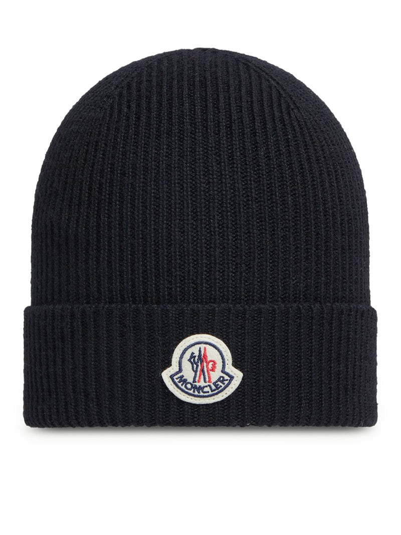 Moncler Men Moncler Logo Wool Hat MONCLER