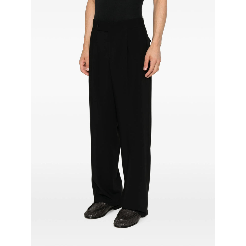 Giorgio Armani Black Trousers - Wide-Leg Trousers Men GIORGIO ARMANI