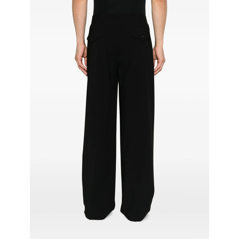 Giorgio Armani Black Trousers - Wide-Leg Trousers Men GIORGIO ARMANI