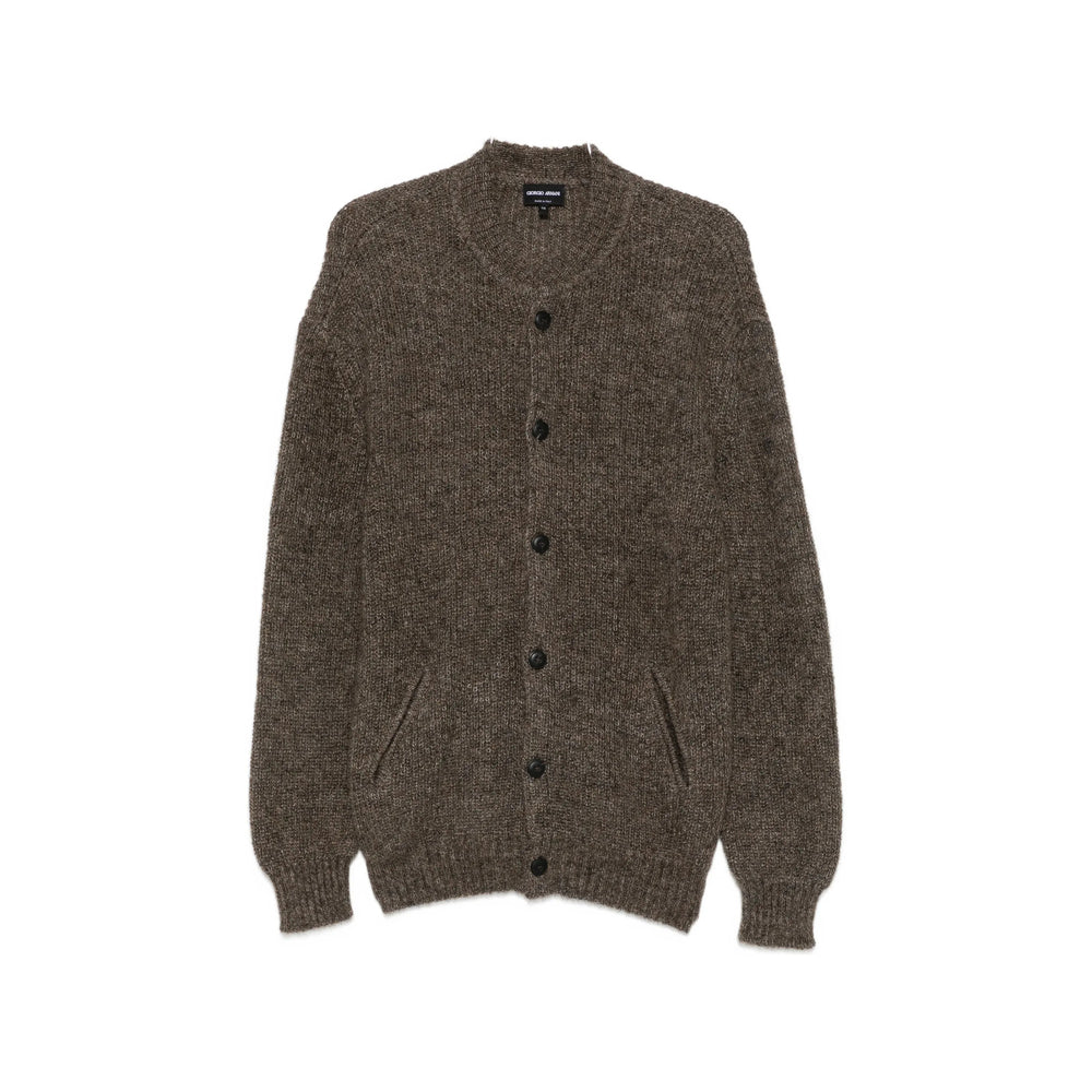 Giorgio Armani Brown Sweaters & Knitwear - Cardigans Men GIORGIO ARMANI