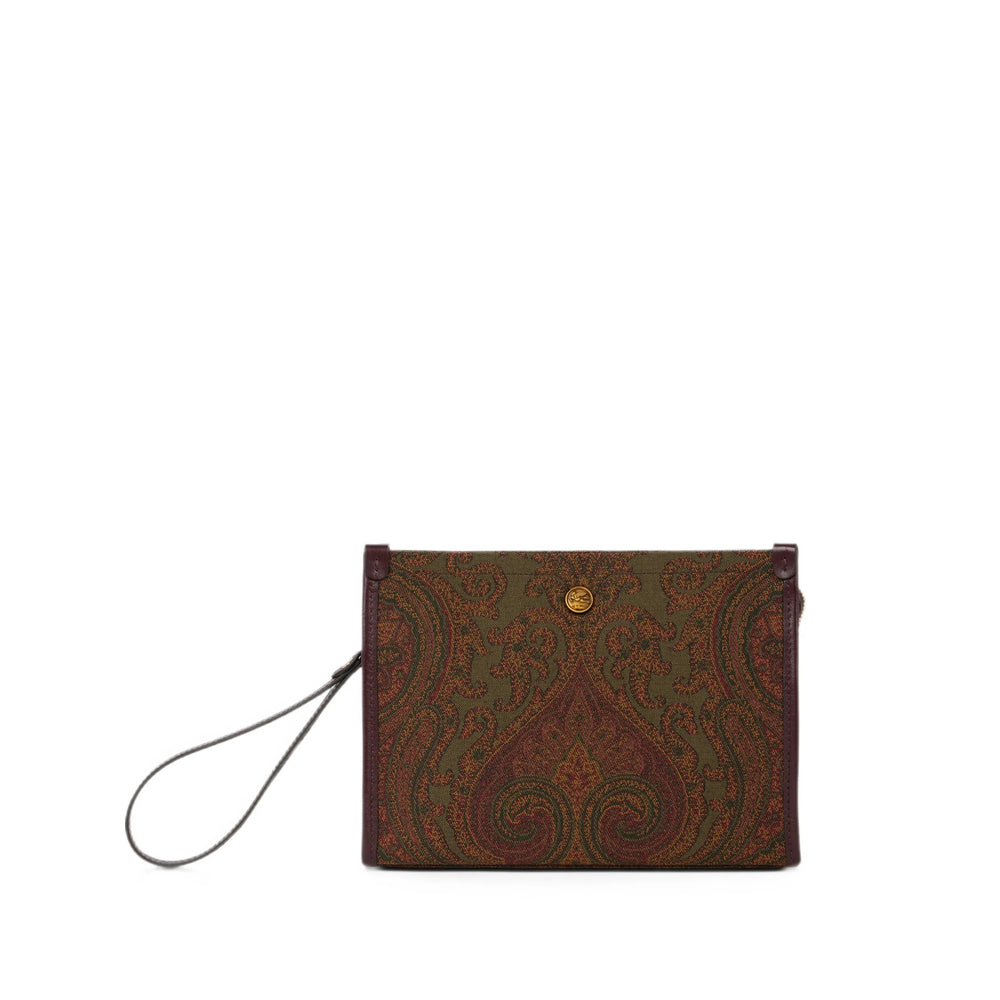 Etro Green Clutch Bags Women ETRO