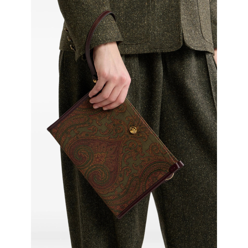 Etro Green Clutch Bags Women ETRO