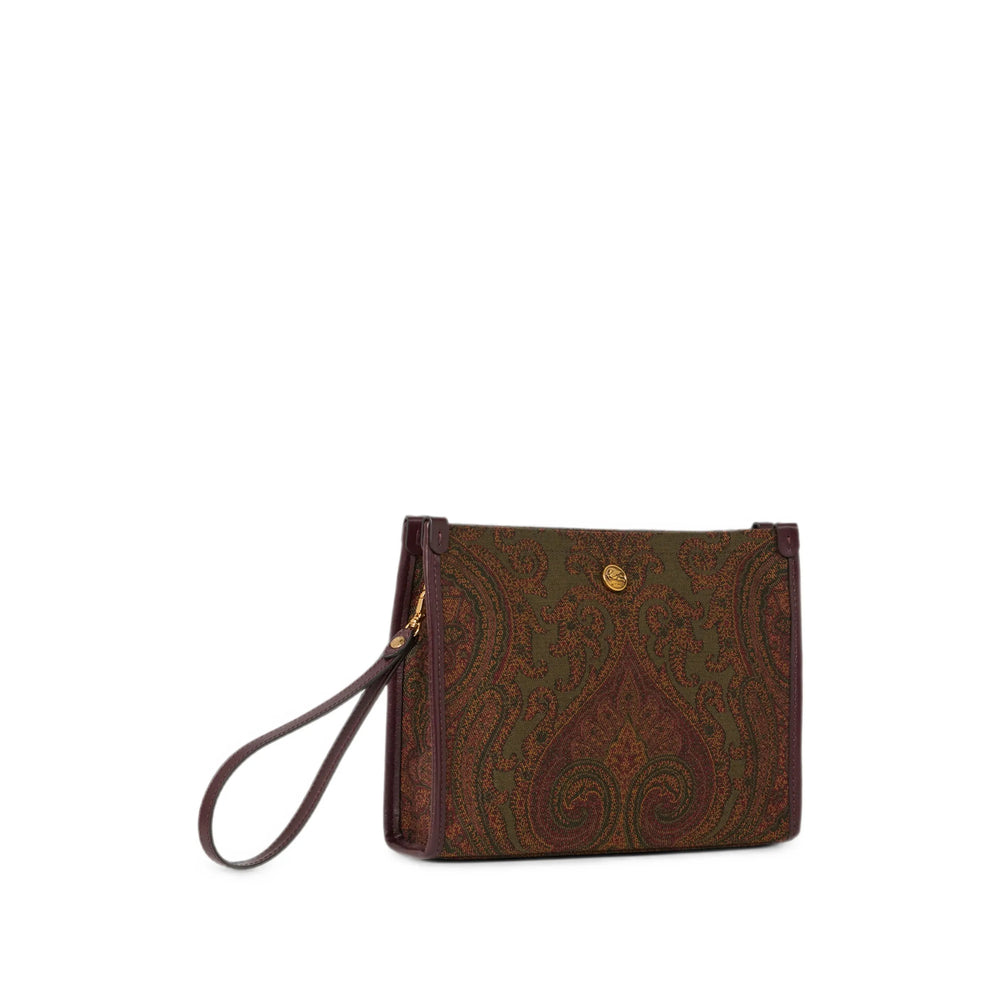 Etro Green Clutch Bags Women ETRO