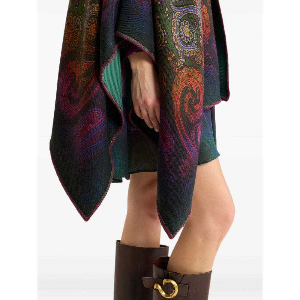 Etro Green Coats - Capes Women ETRO