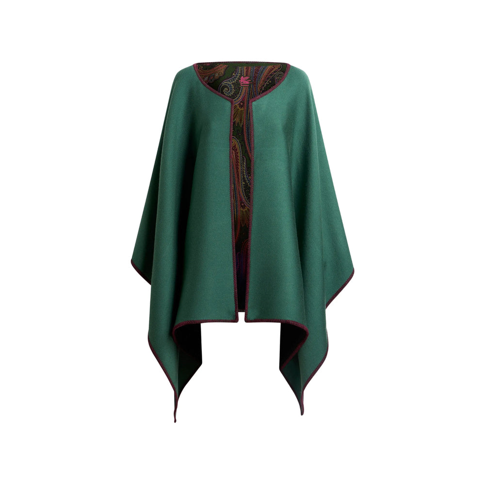 Etro Green Coats - Capes Women ETRO