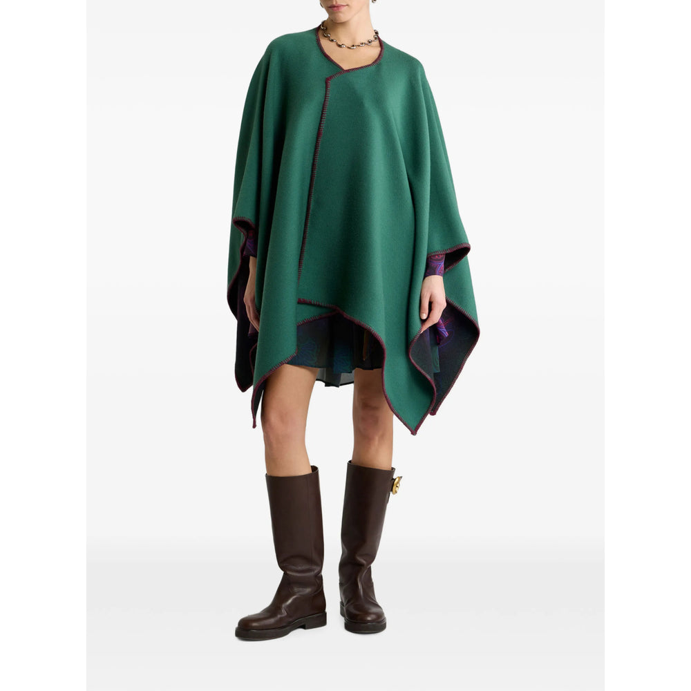 Etro Green Coats - Capes Women ETRO