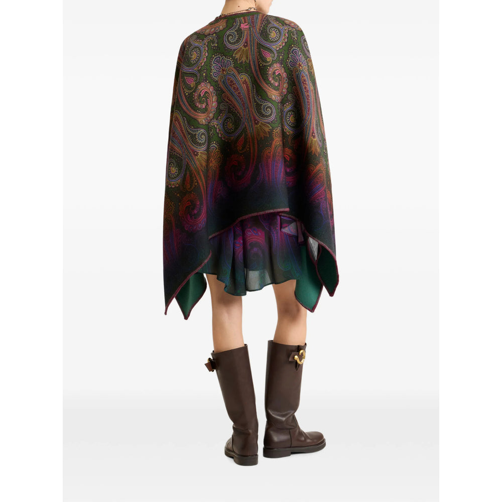 Etro Green Coats - Capes Women ETRO