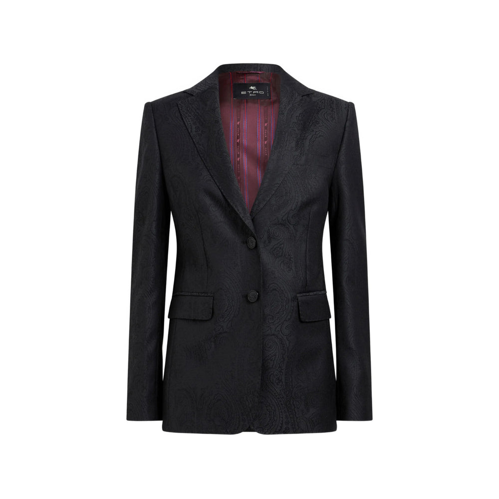 Etro Black Jackets - Blazers Women ETRO