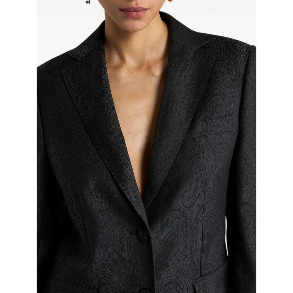 Etro Black Jackets - Blazers Women ETRO