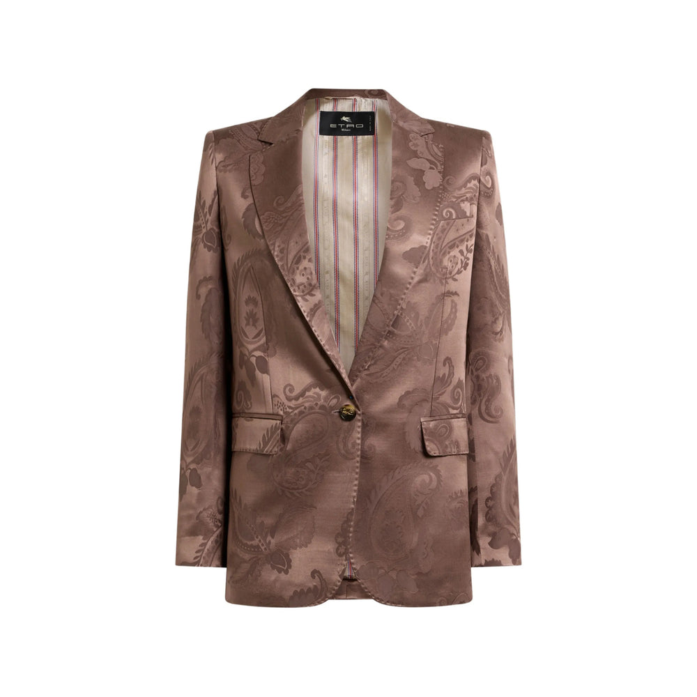 Etro Brown Jackets - Blazers Women ETRO