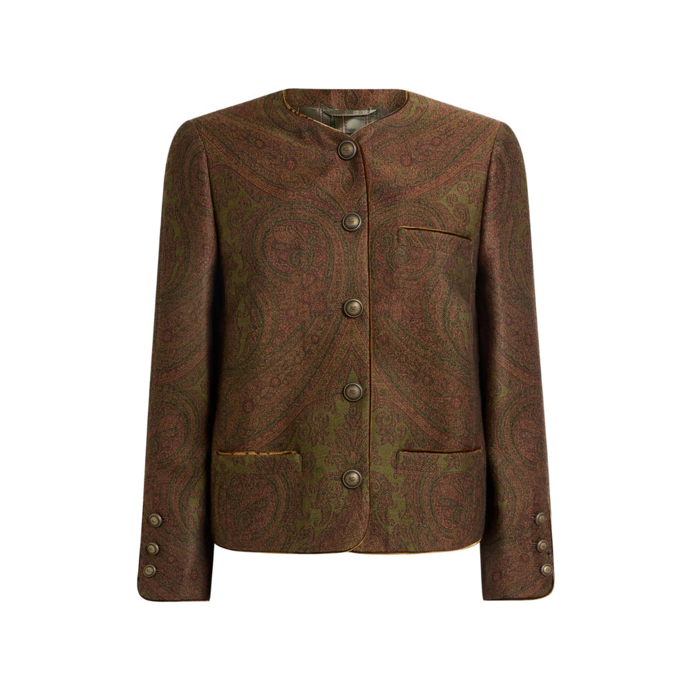 Etro Brown Jackets - Fitted Jackets Women ETRO