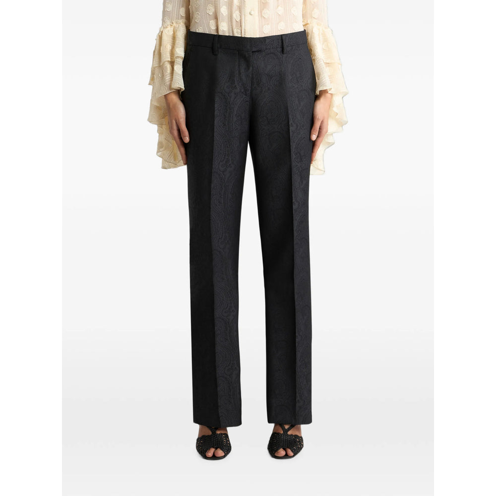 Etro Black Trousers - Tailored Trousers Women ETRO