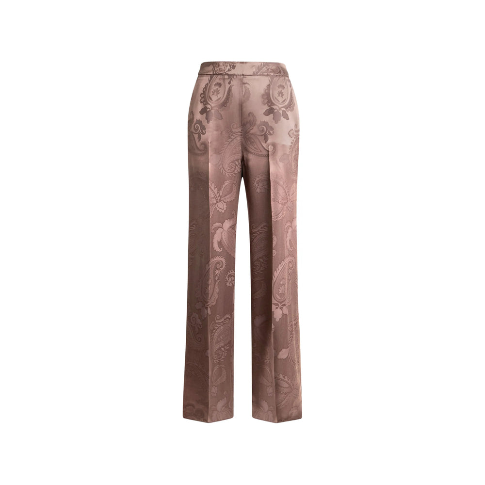 Etro Brown Trousers - Straight Trousers Women ETRO
