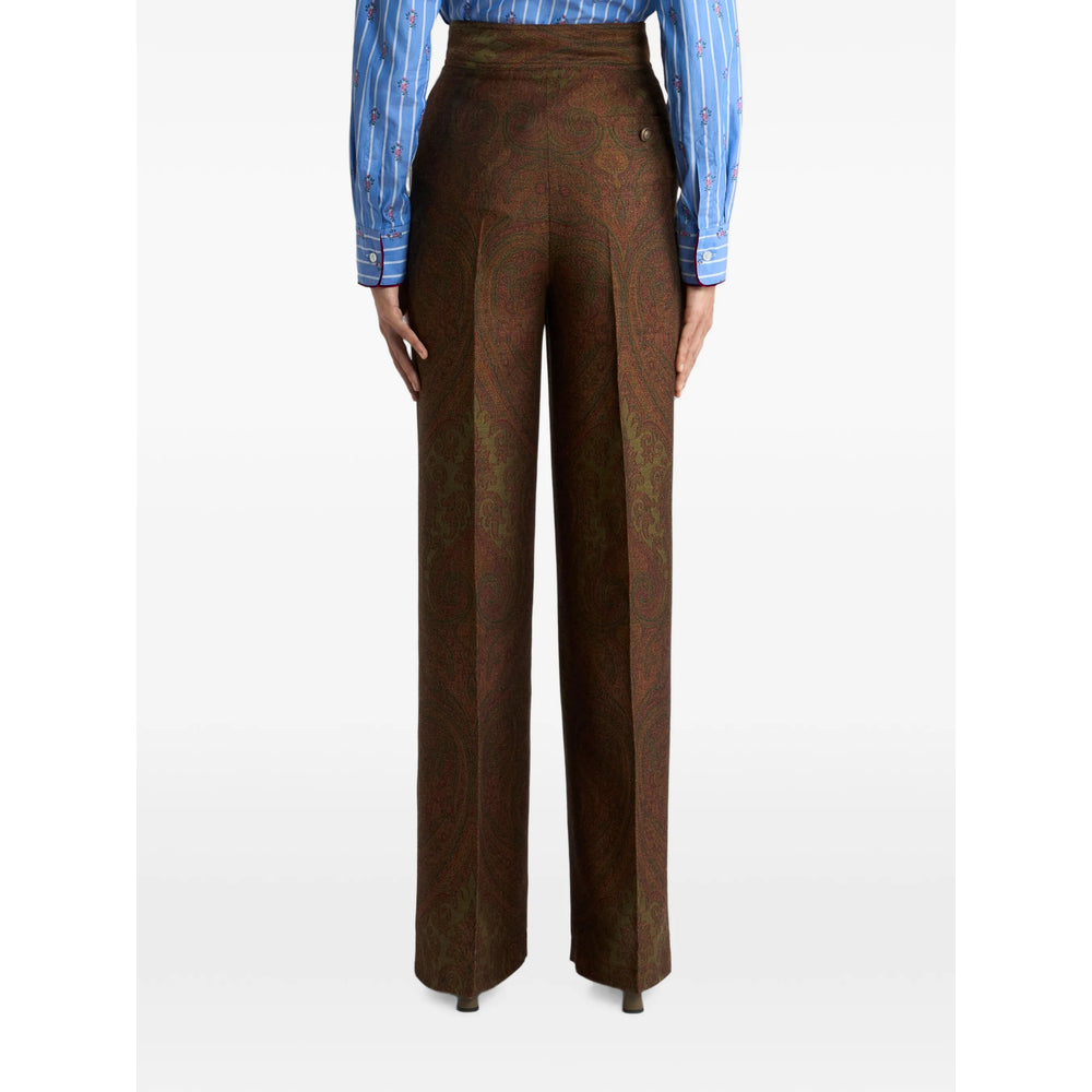 Etro Brown Trousers - Tailored Trousers Women ETRO