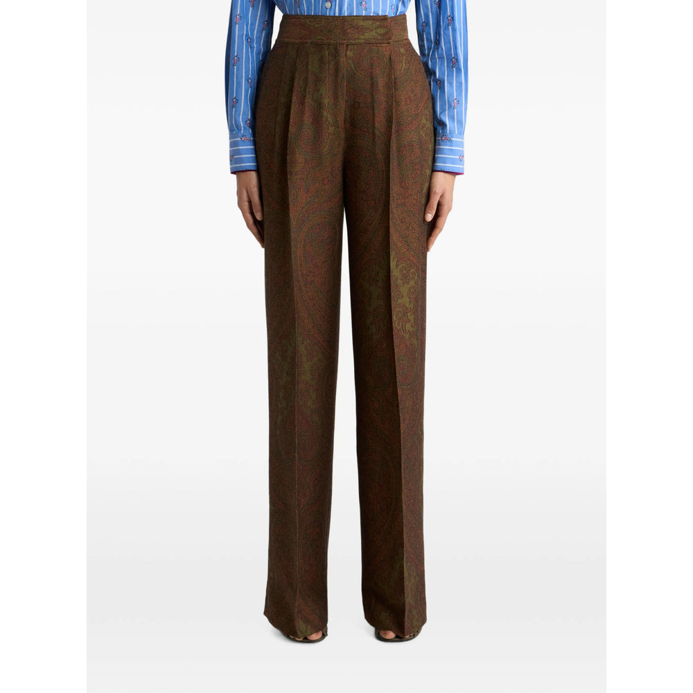 Etro Brown Trousers - Tailored Trousers Women ETRO