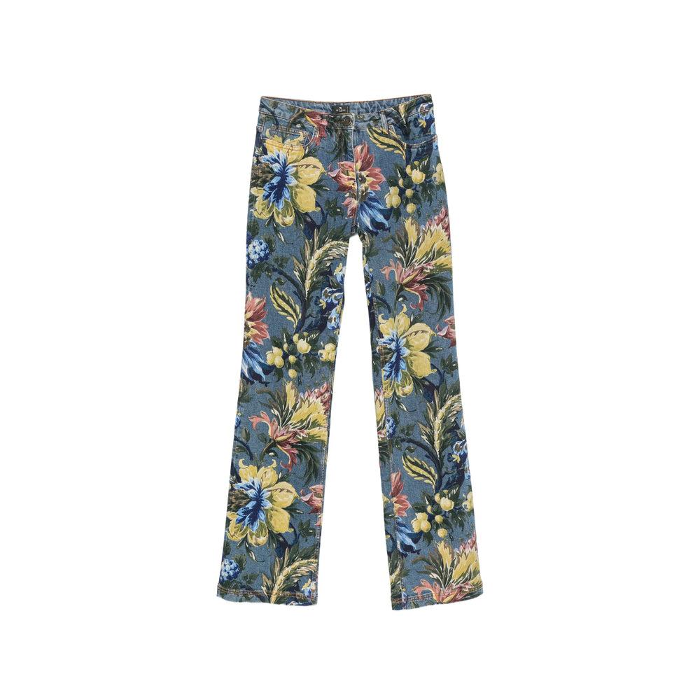 Etro Blue Denim - Straight-Leg Jeans Women ETRO