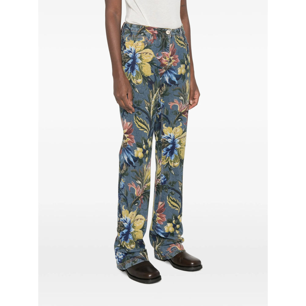 Etro Blue Denim - Straight-Leg Jeans Women ETRO
