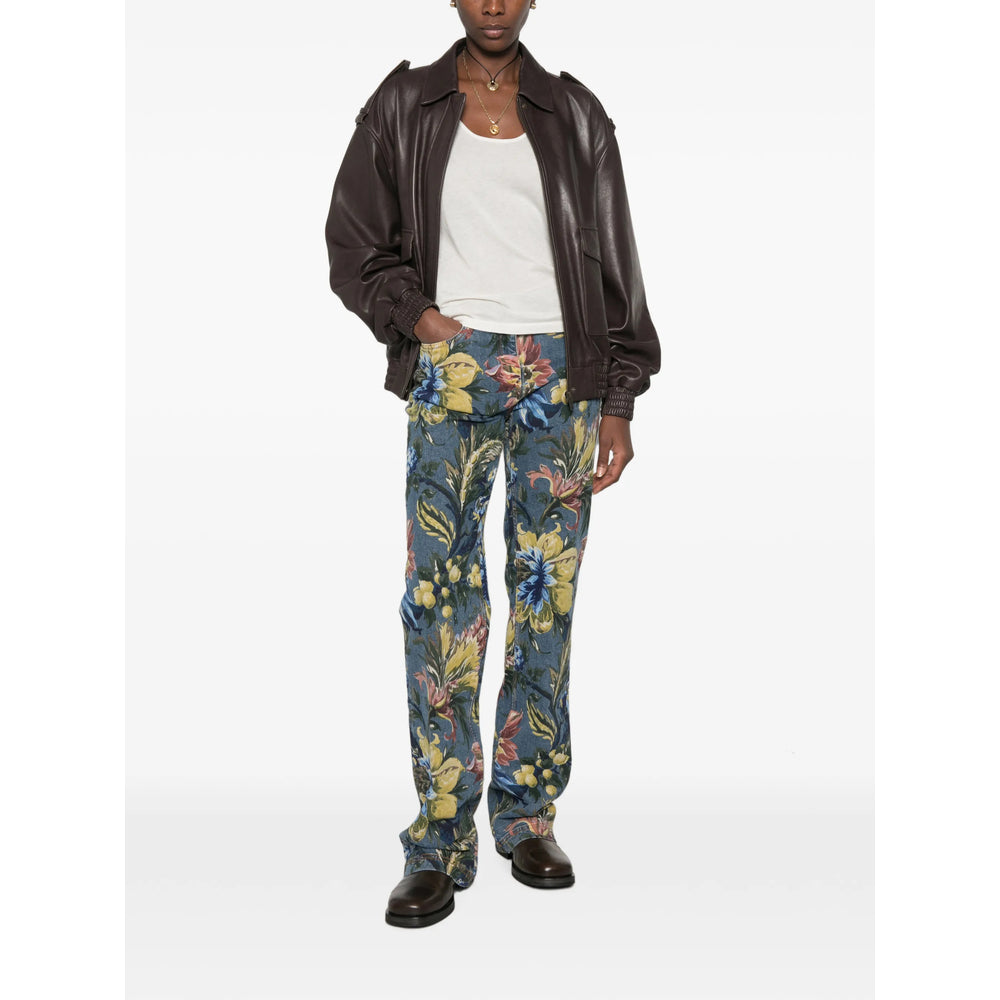 Etro Blue Denim - Straight-Leg Jeans Women ETRO