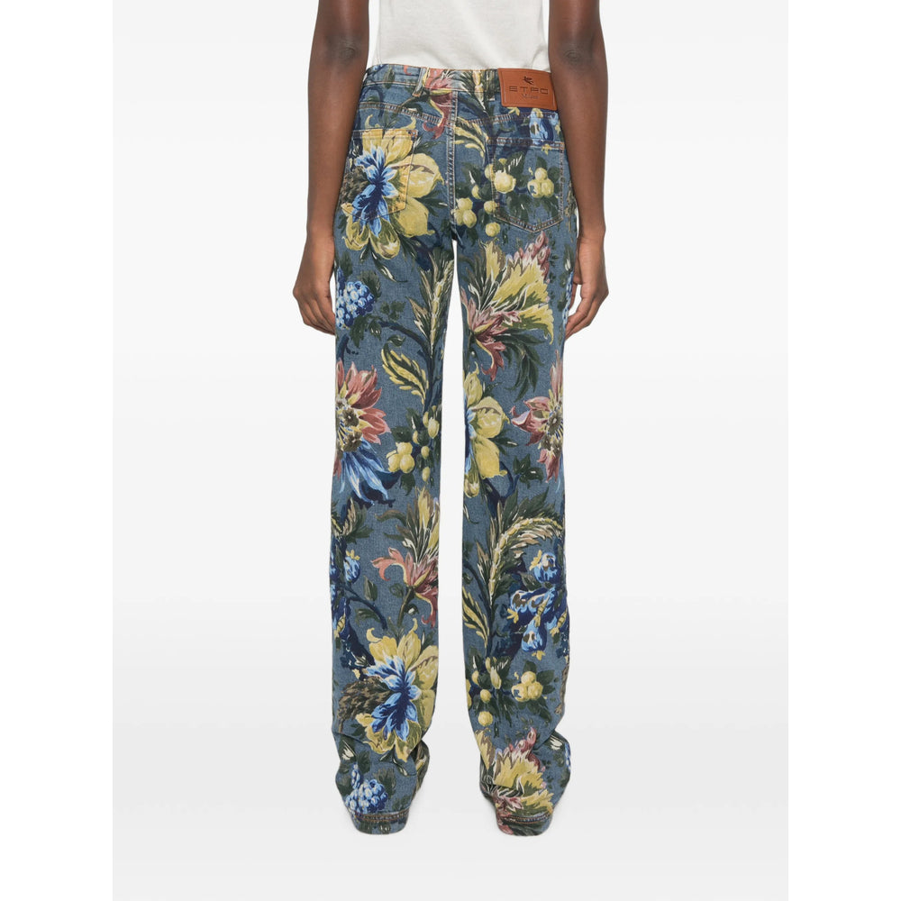 Etro Blue Denim - Straight-Leg Jeans Women ETRO