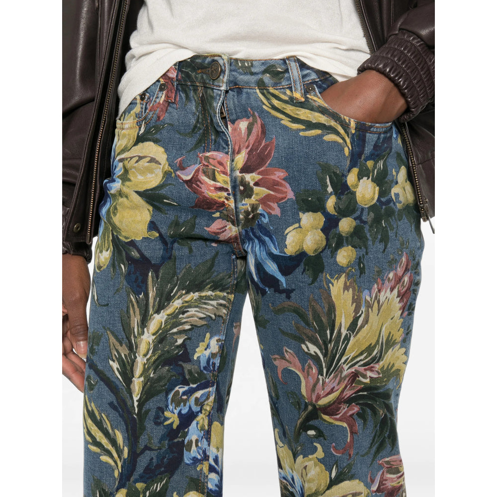 Etro Blue Denim - Straight-Leg Jeans Women ETRO