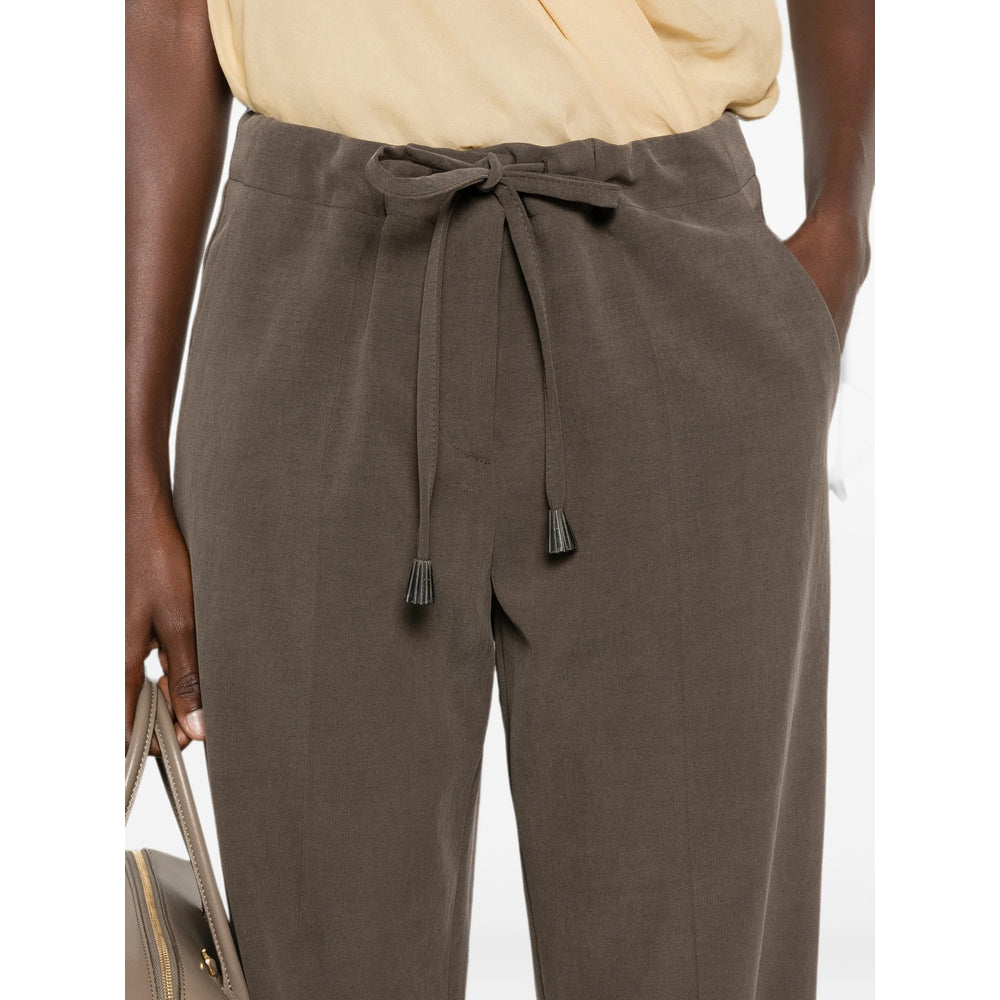 Giorgio Armani Grey Trousers - Straight Trousers Women GIORGIO ARMANI