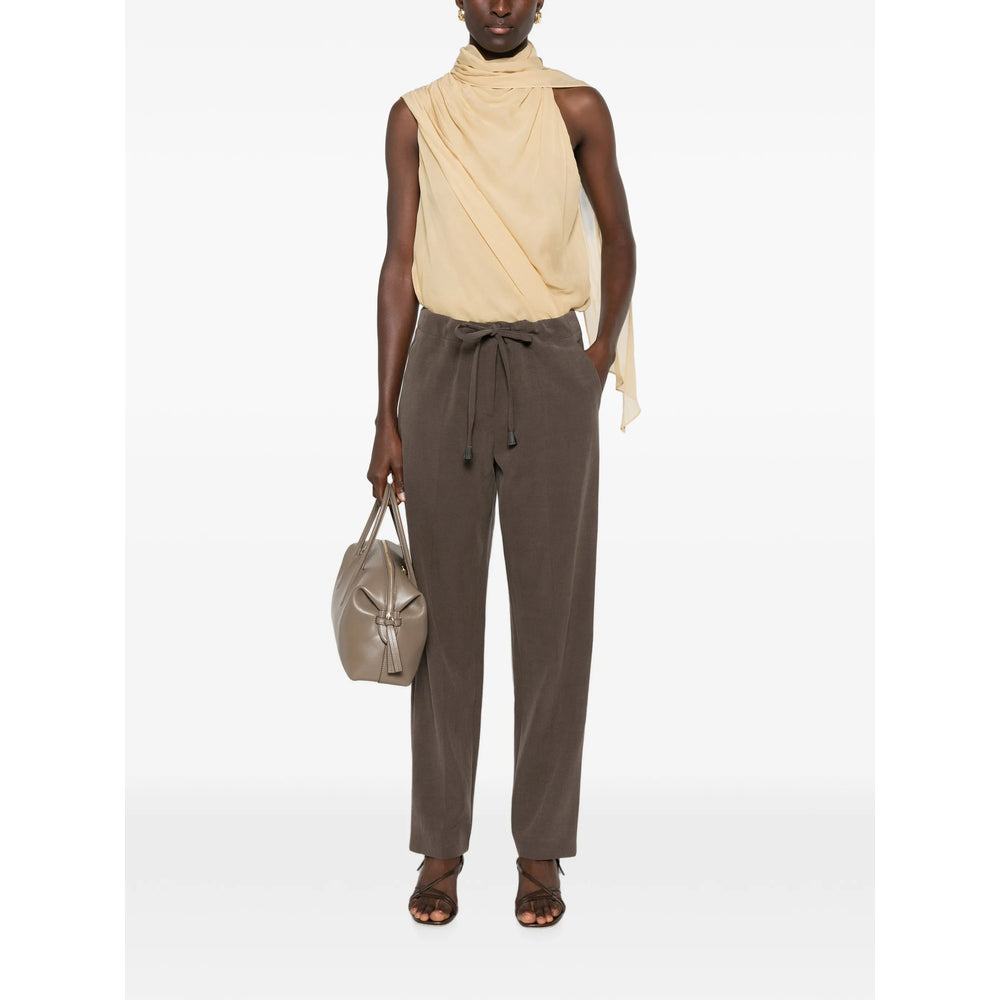Giorgio Armani Grey Trousers - Straight Trousers Women GIORGIO ARMANI
