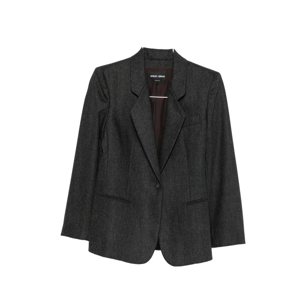 Giorgio Armani Grey Jackets - Blazers Women GIORGIO ARMANI