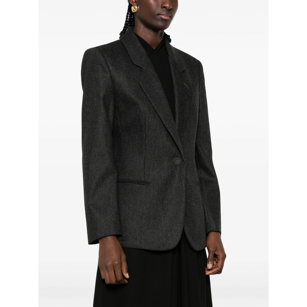 Giorgio Armani Grey Jackets - Blazers Women GIORGIO ARMANI