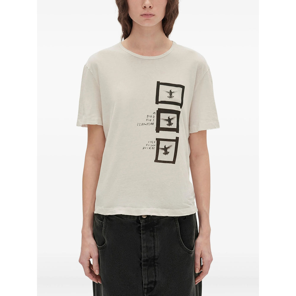 Ann Demeulemeester Neutrals Tops - T-Shirts & Jerseys Women ANN DEMEULEMEESTER