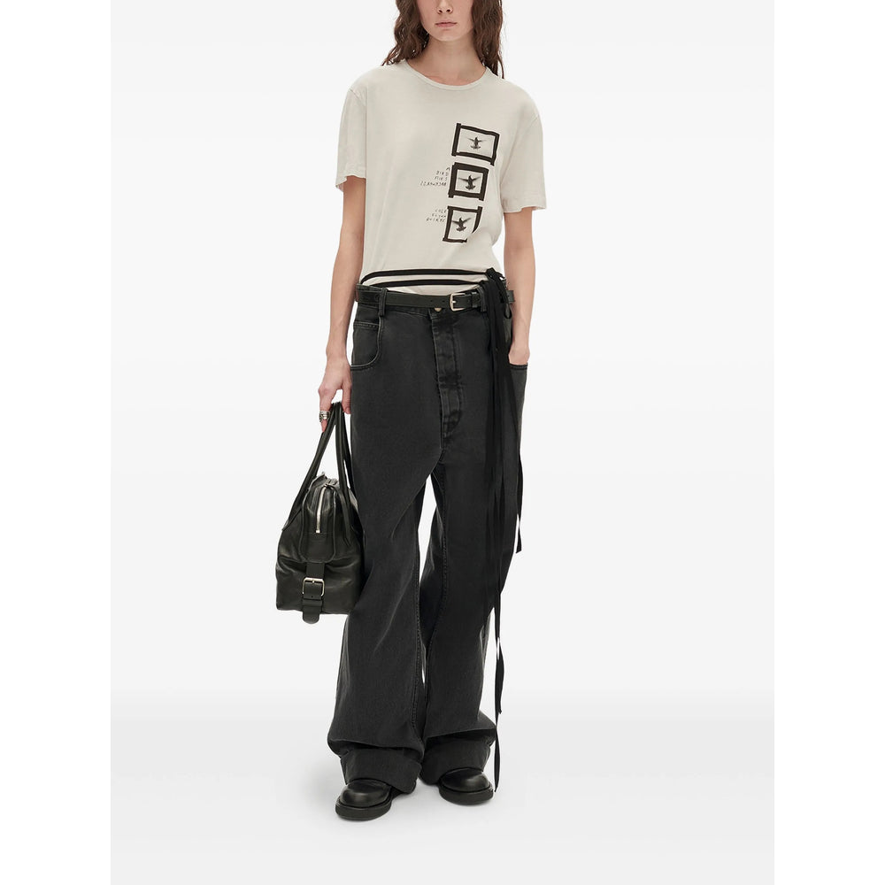 Ann Demeulemeester Neutrals Tops - T-Shirts & Jerseys Women ANN DEMEULEMEESTER