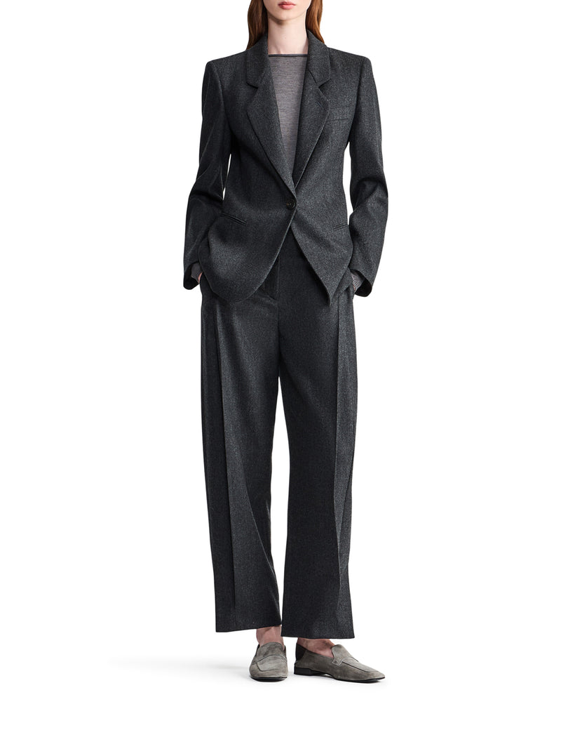 Giorgio Armani Women Single-Breasted Wool And Cashmere Flannel Jacket GIORGIO ARMANI