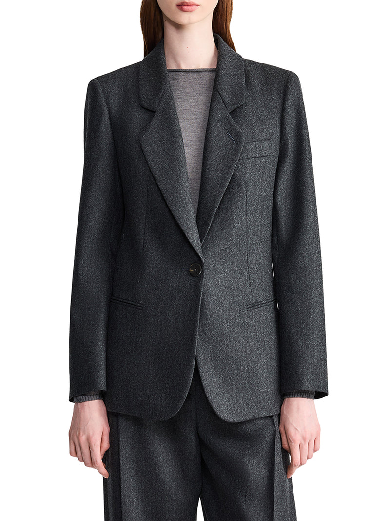 Giorgio Armani Women Single-Breasted Wool And Cashmere Flannel Jacket GIORGIO ARMANI