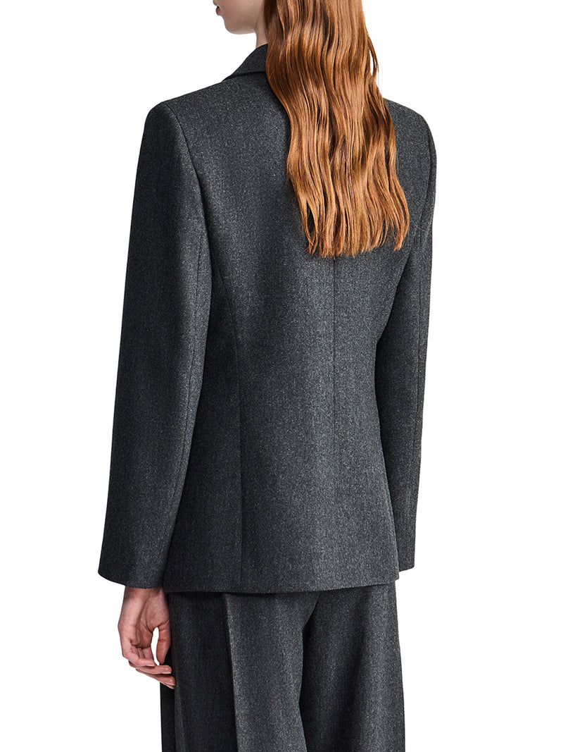 Giorgio Armani Women Single-Breasted Wool And Cashmere Flannel Jacket GIORGIO ARMANI