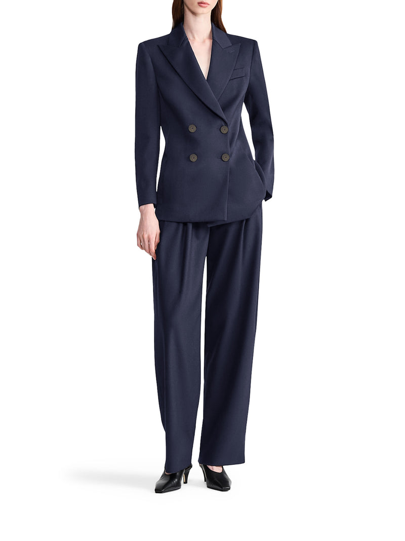Giorgio Armani Women Double-Breasted Wool Blazer With Peak Lapel GIORGIO ARMANI