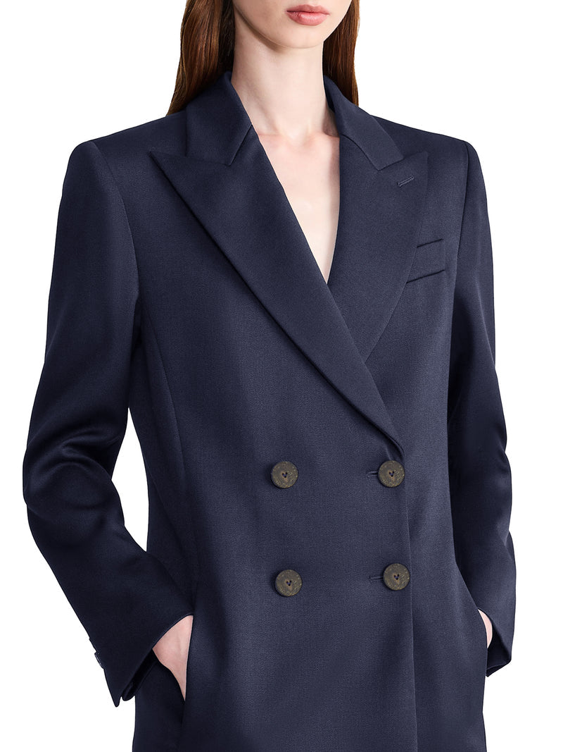 Giorgio Armani Women Double-Breasted Wool Blazer With Peak Lapel GIORGIO ARMANI