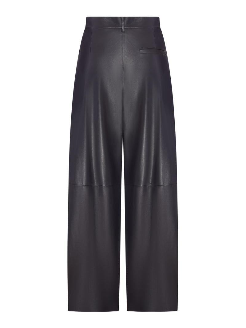 Giorgio Armani Women Wide Nappa Trousers With Pleats