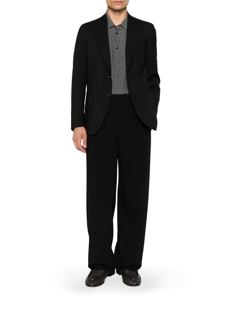 Giorgio Armani Men Double-Pleat Trousers In Pure Virgin Wool GIORGIO ARMANI