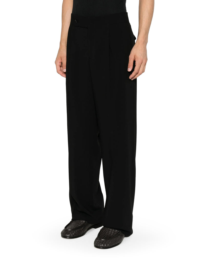 Giorgio Armani Men Double-Pleat Trousers In Pure Virgin Wool GIORGIO ARMANI
