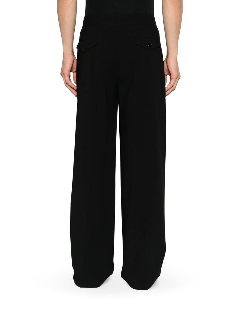 Giorgio Armani Men Double-Pleat Trousers In Pure Virgin Wool GIORGIO ARMANI
